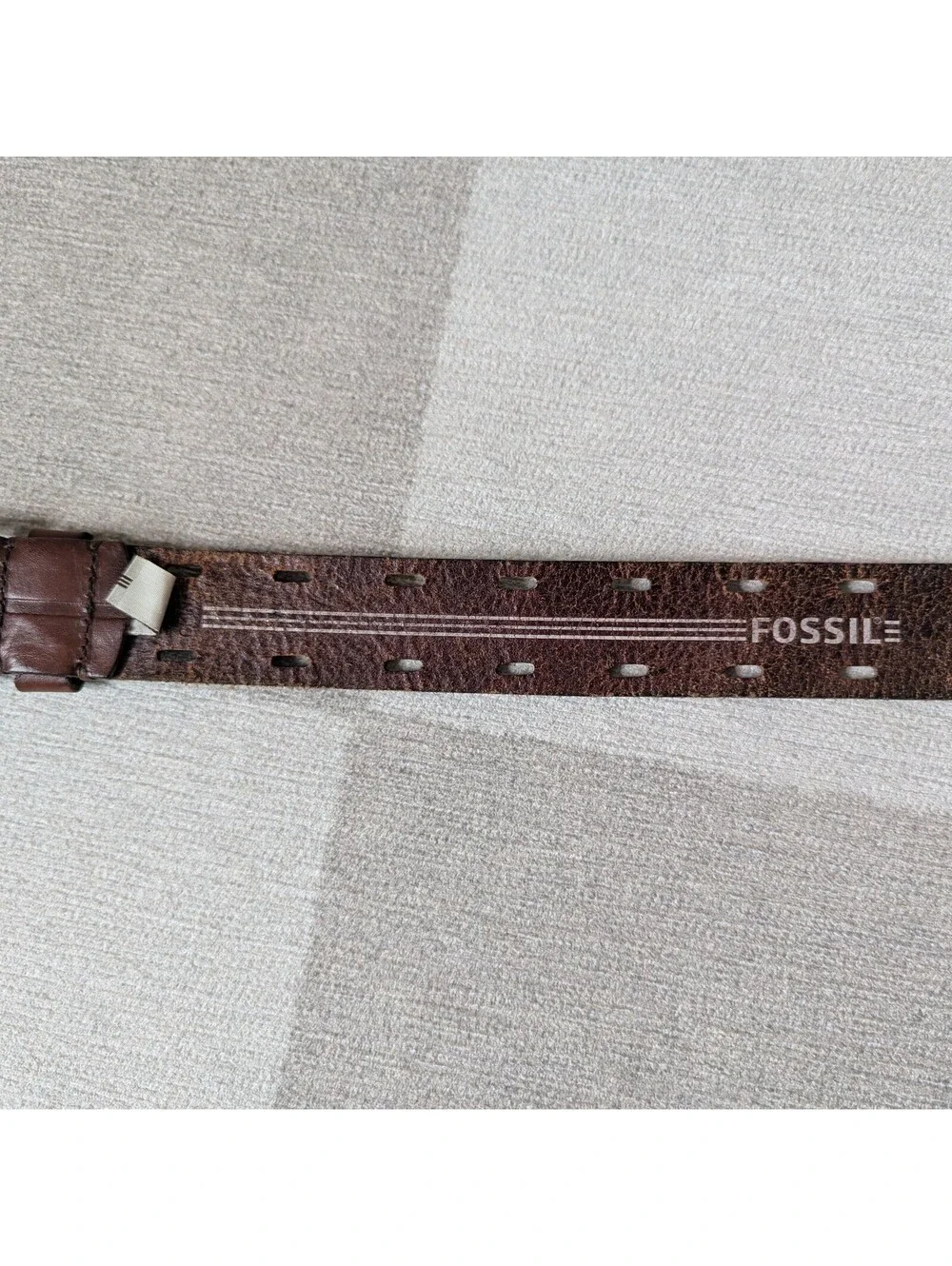 Fossil leather double prong belt - Size 34